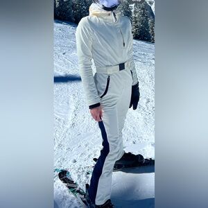 Perfect Moment Ski Suit - size XS - navy and white